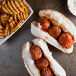 buffalo chicken meatball subs