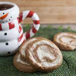 peppermint gingerbread pinwheels