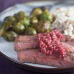 Coffee-Rubbed Steak with Cranberry Salsa