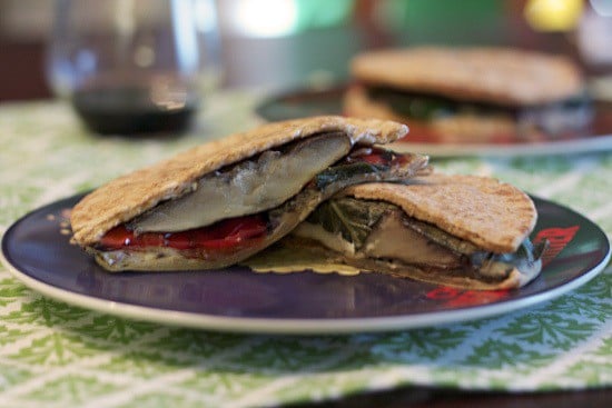 Grilled Vegetable and Goat Cheese Pitas 8