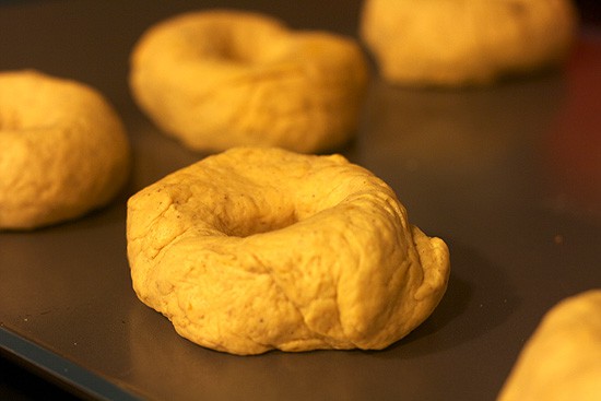Chewy Homemade Air Fryer Pumpkin Bagels 1