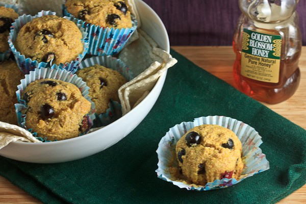 Blueberry Honey Cornmeal Muffins 4