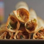 Baked Chicken and Spinach Flautas (Taquitos) 2