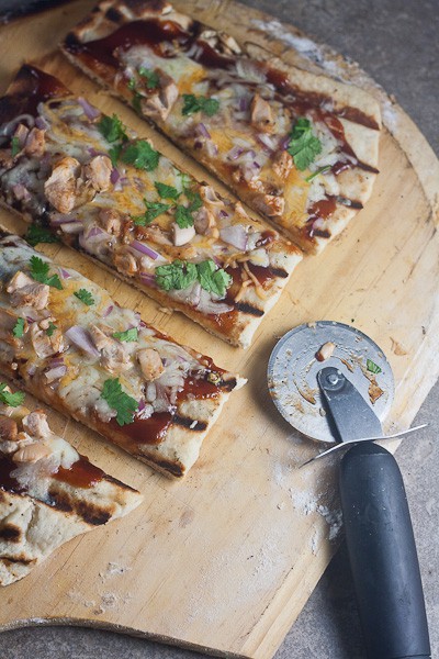Grilled Barbecue Chicken Pizza 3