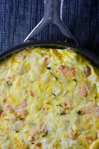 Smoked Salmon and Potato Frittata 1