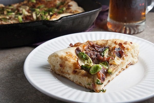 Deep Dish Pizza with Brussels Sprouts & Bacon 8