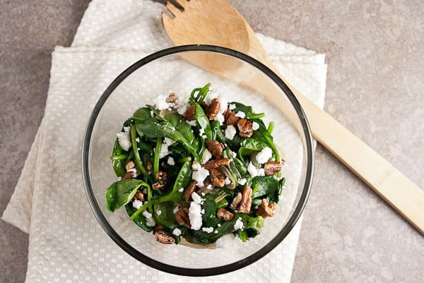 wilted spinach salad