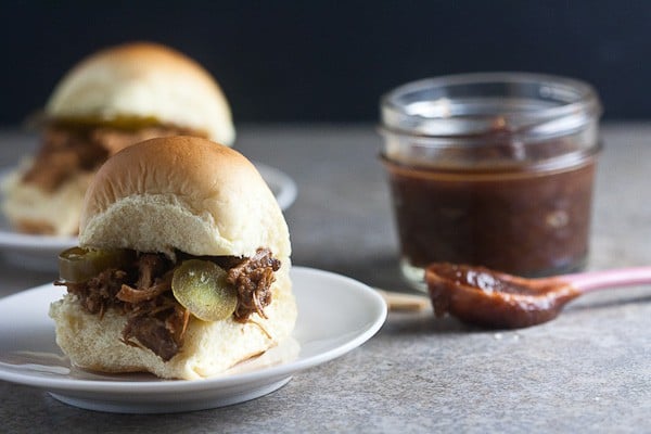 Apple Butter Barbecue Pulled Chicken Sliders 1