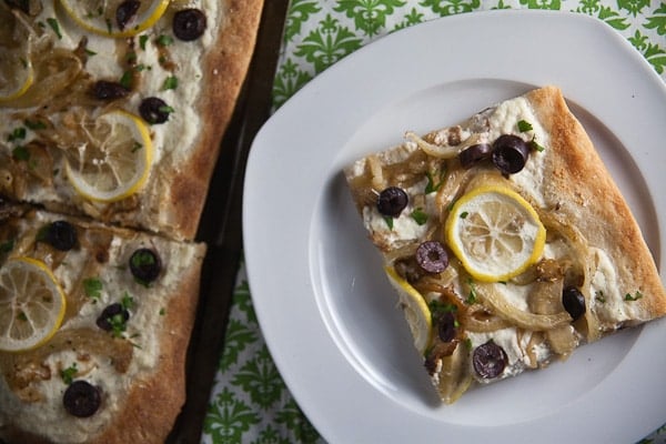 Lemon, Fennel + Olive Pizza 1