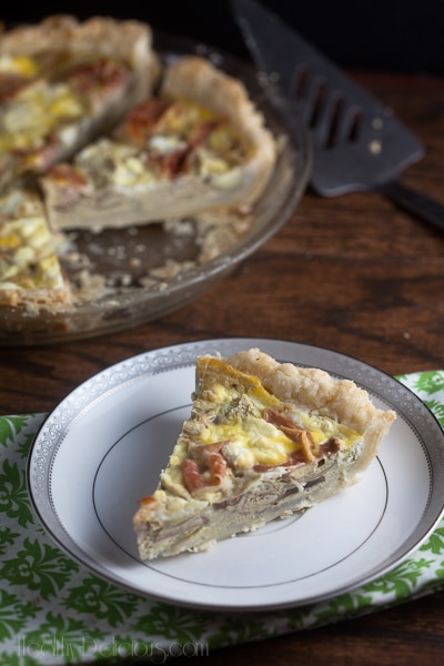Prosciutto And Artichoke Quiche | Healthy Delicious