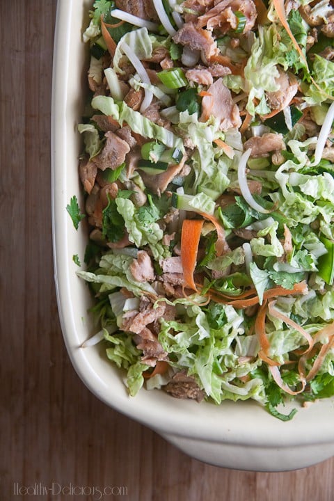 Crunchy Salmon Salad from Healthy-Delicious.com