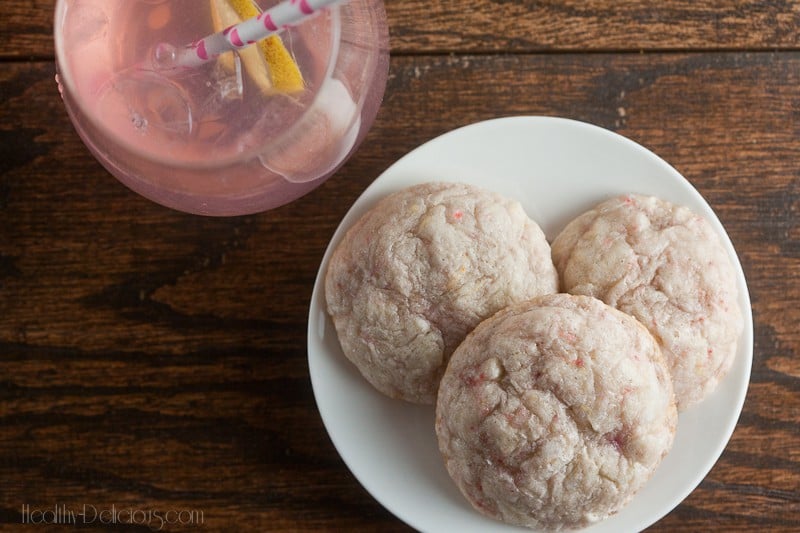 Pink Lemonade Cookies from Healthy-Delicious.com