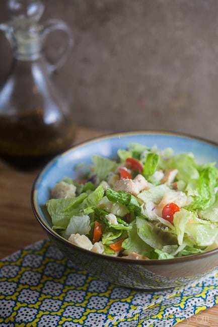 Chopped Salad with Sweet Italian Dressing | Healthy. Delicious.