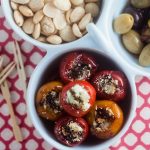 Goat Cheese Stuffed Peppadew Peppers. Perfect as tapas or a light snack!