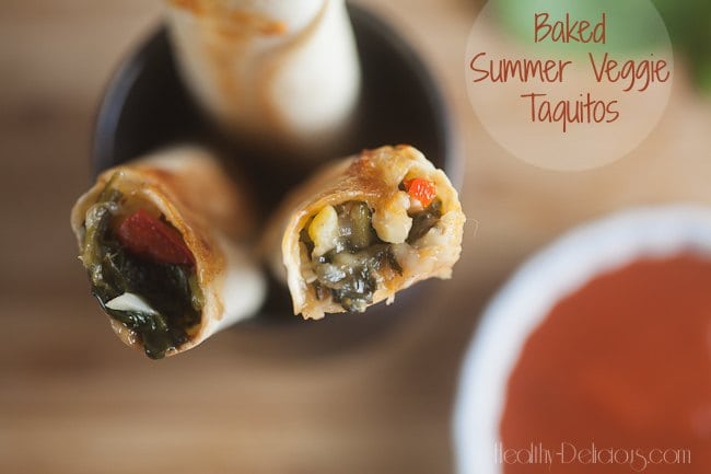 Baked Summer Vegetable Taquitos | Healthy. Delicious