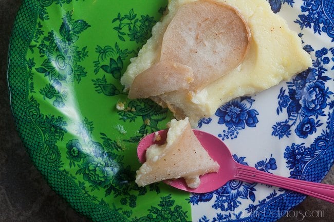 Pear and Ginger Buttermilk Tart | Healthy-Delicious.com