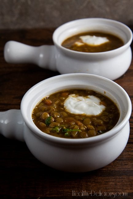 Roasted Eggplant and Lentil Soup | Healthy. Delicious.