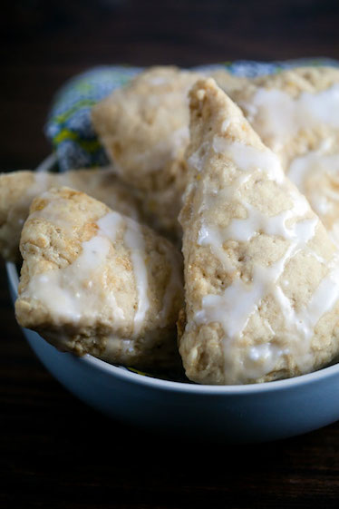 Lemon Ginger Scones | @HealthyDelish