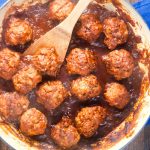 Meatballs in Homemade Enchilada Sauce 1