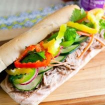 Pulled Pork Banh Mi from Love Your Leftovers // @HealthyDelish
