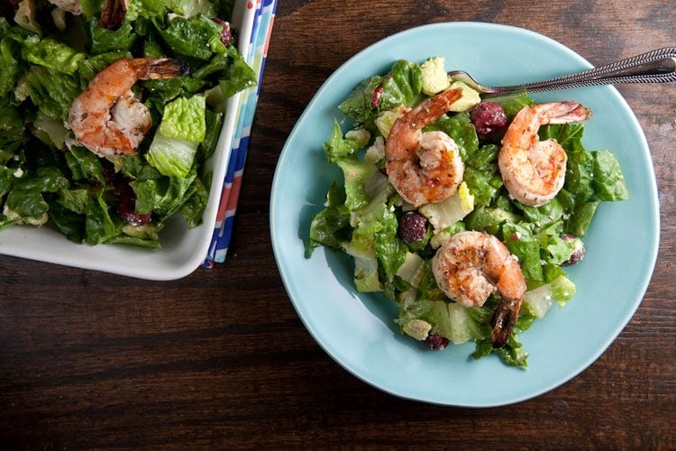 Summer Salad with Grilled Shrimp 2