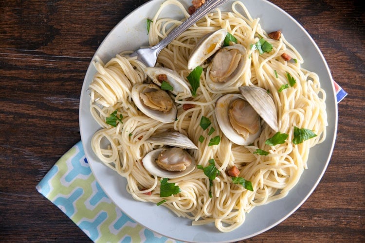 Steamed Clams with Chorizo