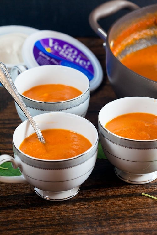 Fast and Easy Creamy Tomato Soup - Gluten Free and Dairy Free 
