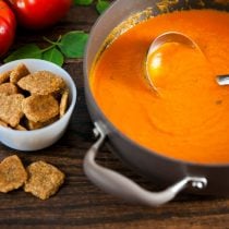 Fast and Easy Creamy Tomato Soup - Gluten Free and Dairy Free