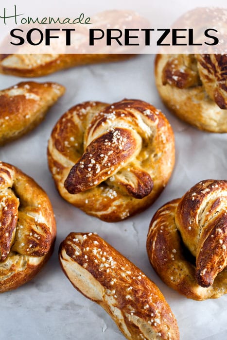 Make perfect soft pretzels at home. These taste just like the ones you'd get at a baseball game! #recipe
