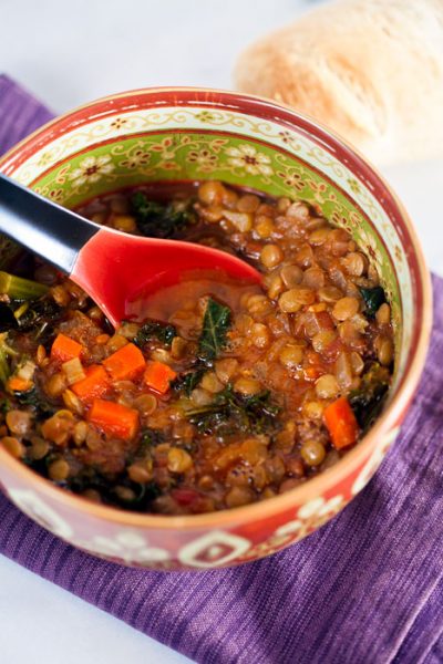 Lentil And Kale Soup With Merguez | Healthy Delicious