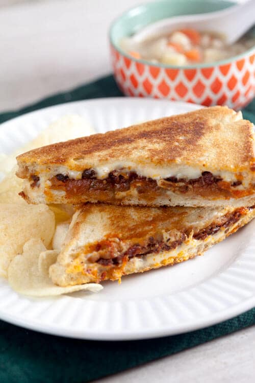 Eggplant and Sundried Tomato Grilled Cheese