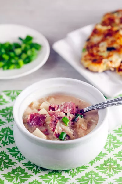 Creamy Corned Beef Reuben Chowder