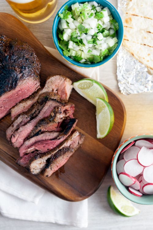 Grilled Lamb Tacos with Cucumber Salsa and Yogurt