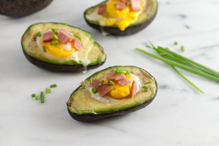 Canadian Bacon and Egg Stuffed Avocados