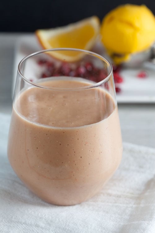 Pomegranate Orange Mango Smoothie – a delicious and easy breakfast packed with flavor!
