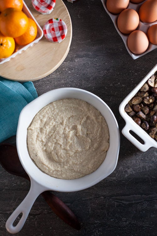 Almond Meal Polenta with Roast Mushrooms