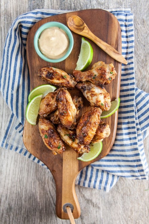 Baked Thai Peanut Chicken Wings