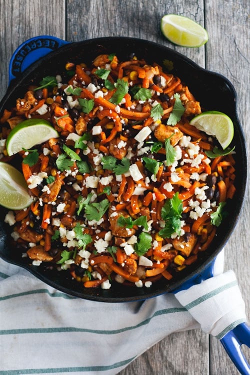 Chicken Enchilada Sweet Potato Noodles