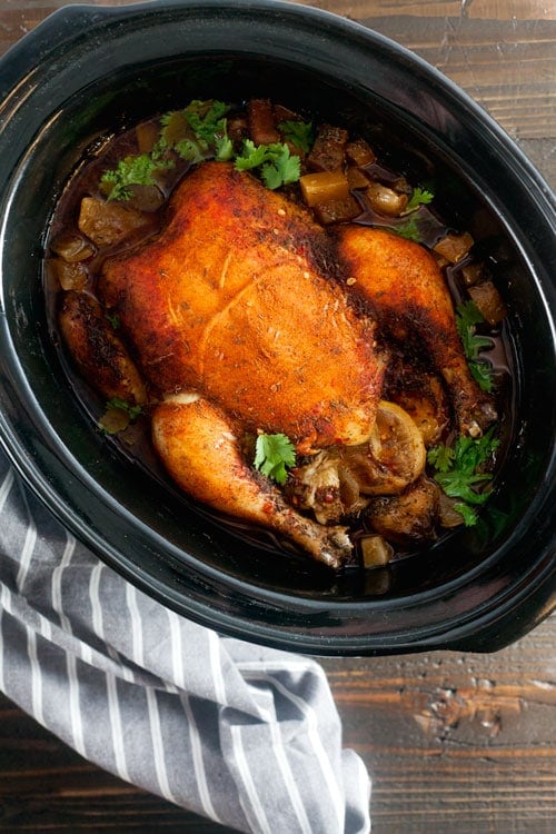 Slow-Cooked Chicken Pot Roast with Sweet Paprika and Cayenne