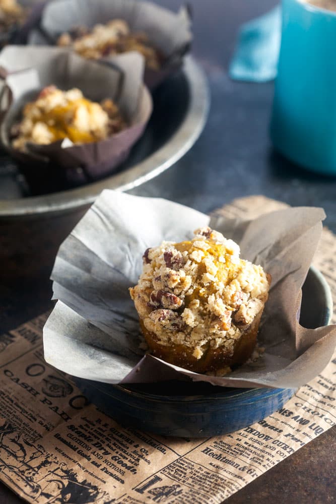 Spiced Sweet Potato Streusel Blender Muffins Recipe (Less Sugar)