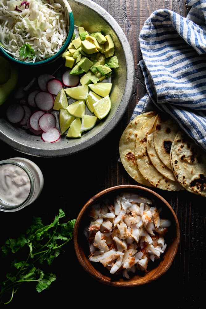 Halibut Tacos with Chipotle Lime Yogurt Recipe