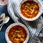 Whole 30 Roast Vegetable Soup Recipe - inspired by minestrone