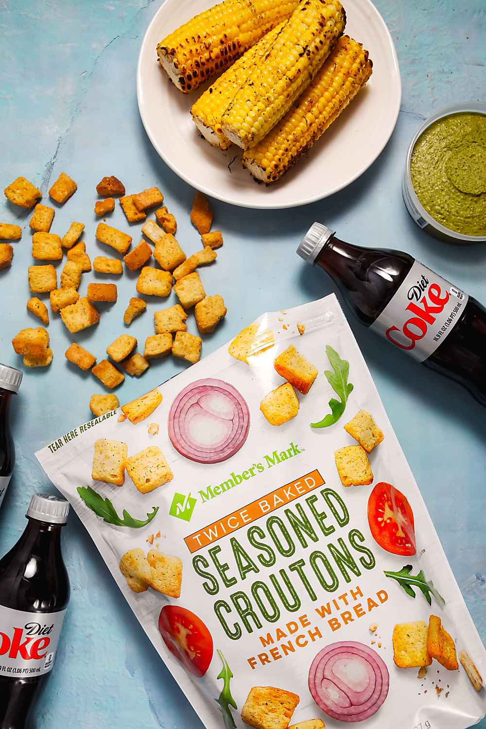 Croutons and Diet Coke