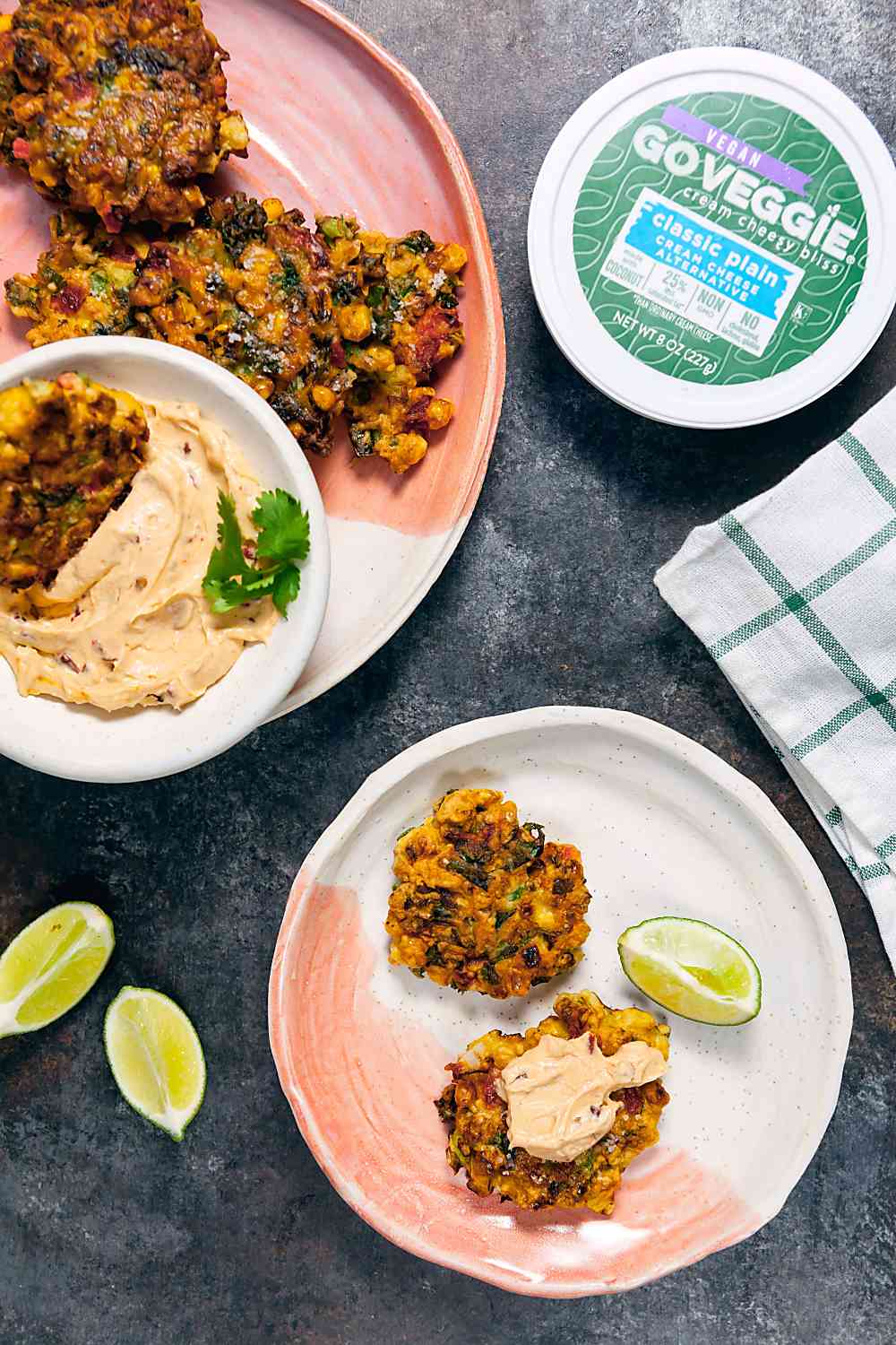 Spicy Corn Fritters with Chipotle Cream Cheese Dip Image