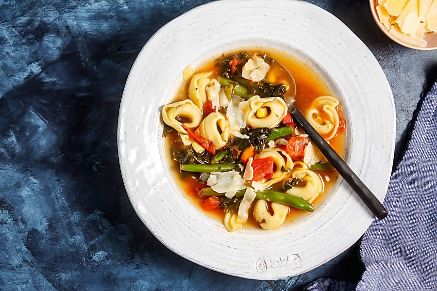 30-Minute Tortellini Vegetable Soup Photo