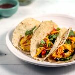 Summer Vegetable Breakfast Tacos with Soft Scrambled Eggs