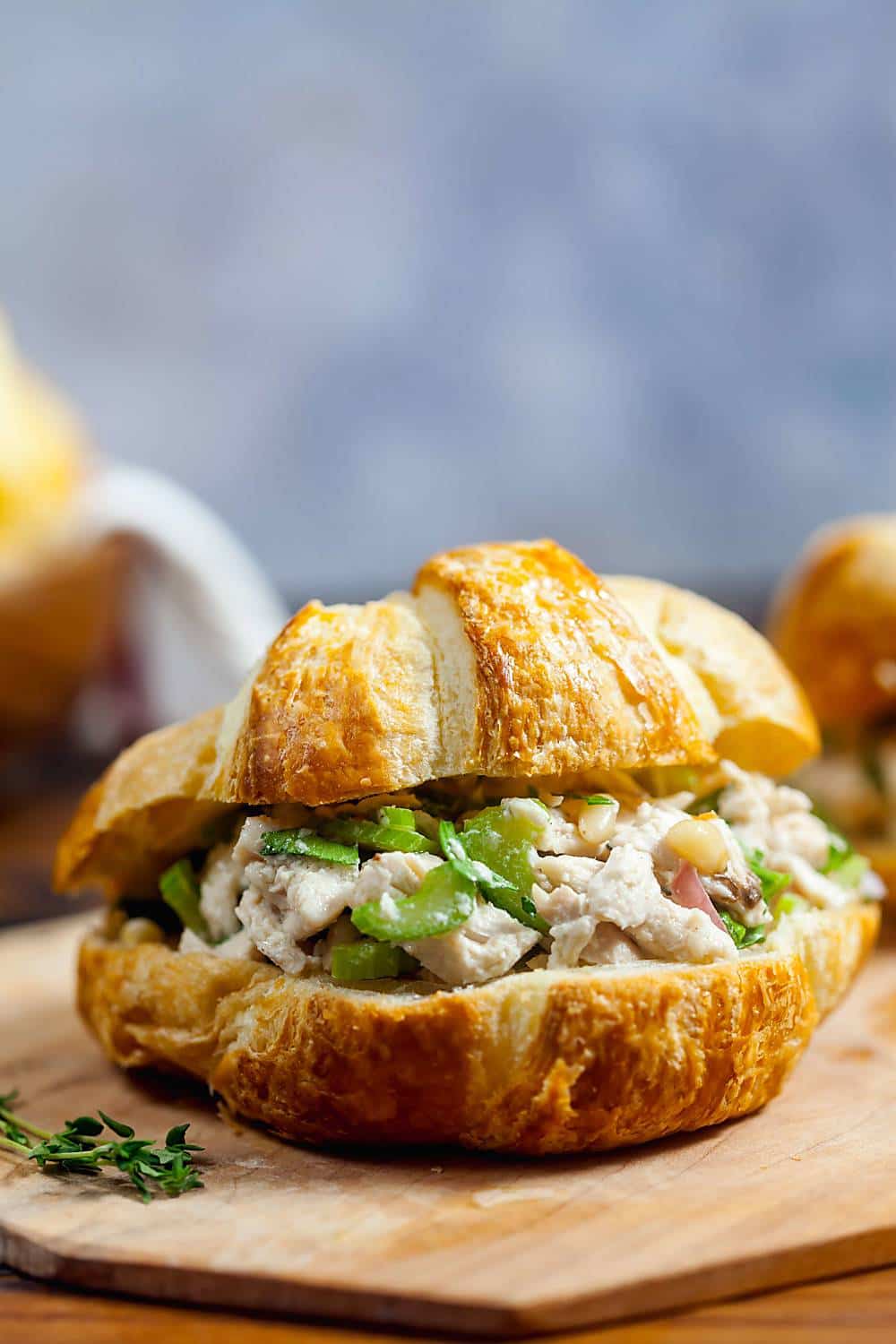 Mayo-Free Chicken Salad Sandwiches with Lemon and Herbs