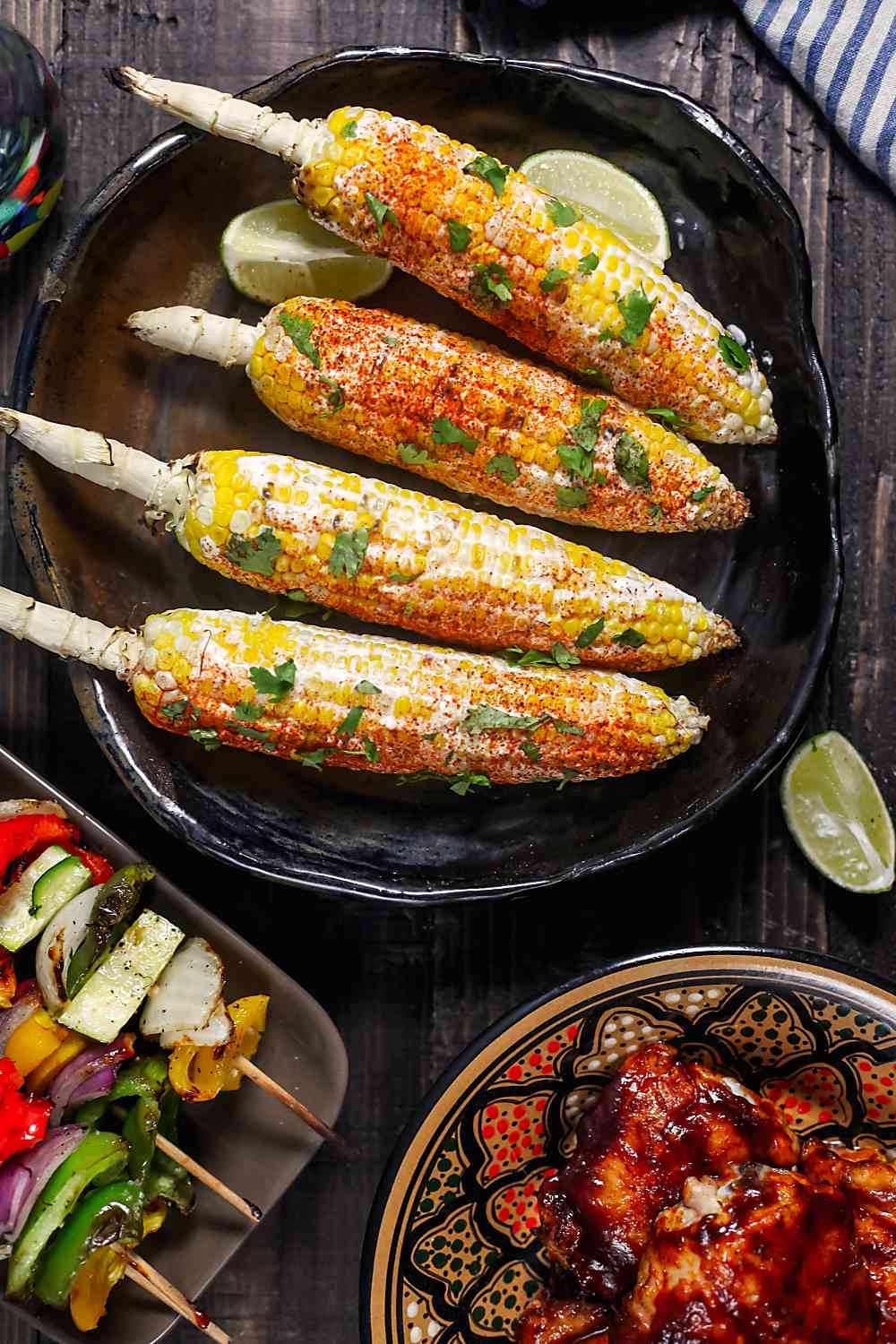 Grilled Corn on the Cob with Goat Cheese and Smoked Paprika