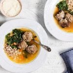 Italian Meatball and Farro Soup with Pesto 15
