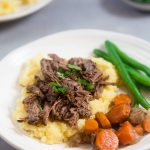 <strong>Slow Cooker Red Wine Pot Roast With Vegetables and Horseradish Polenta</strong> 2